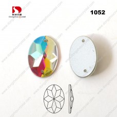 oval crystal AB sew on stone 10*14mm 